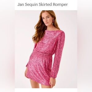 Jan Sequined Skirted Romper